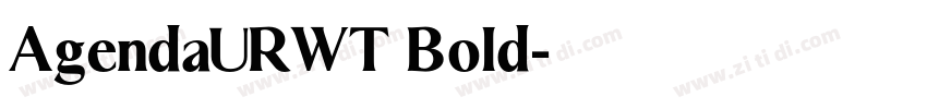 AgendaURWT Bold字体转换